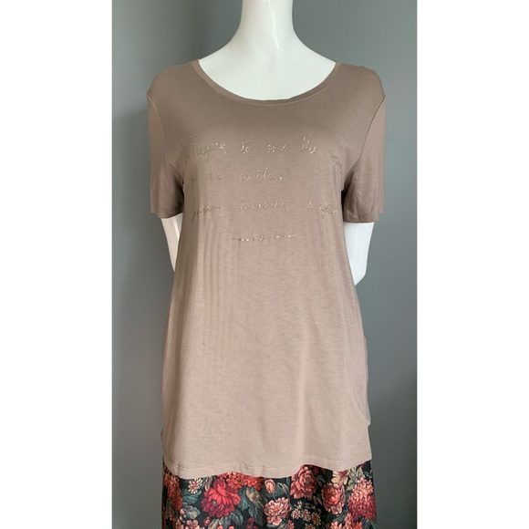 Zara basic : glitter graphic tee - Picture 4 of 13